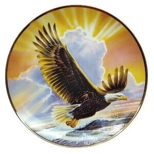 Franklin Mint Eagle‎ Freedom Plate WINGS OF MAJESTY Limited Edition Patriotic